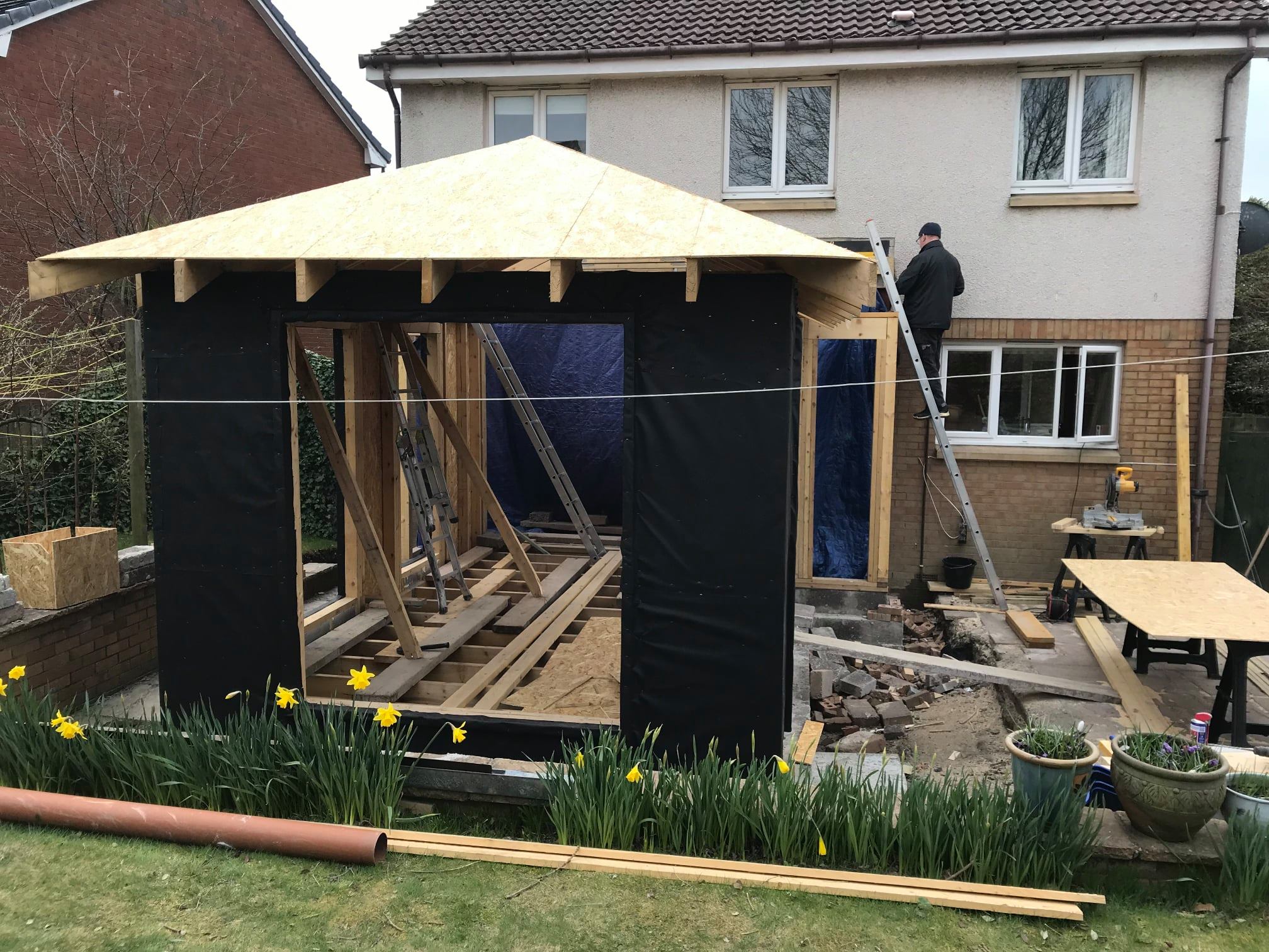 Building extension project, Edinburgh and Fife renovation